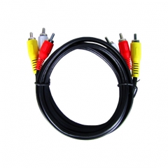 Интерфейсный кабель RCA 1,5 м. (тюльпаны аудио-видео-звук) SHIP SH8053-1.5P