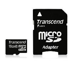 Карта памяти Transcend Class 10 MicroSD 16GB